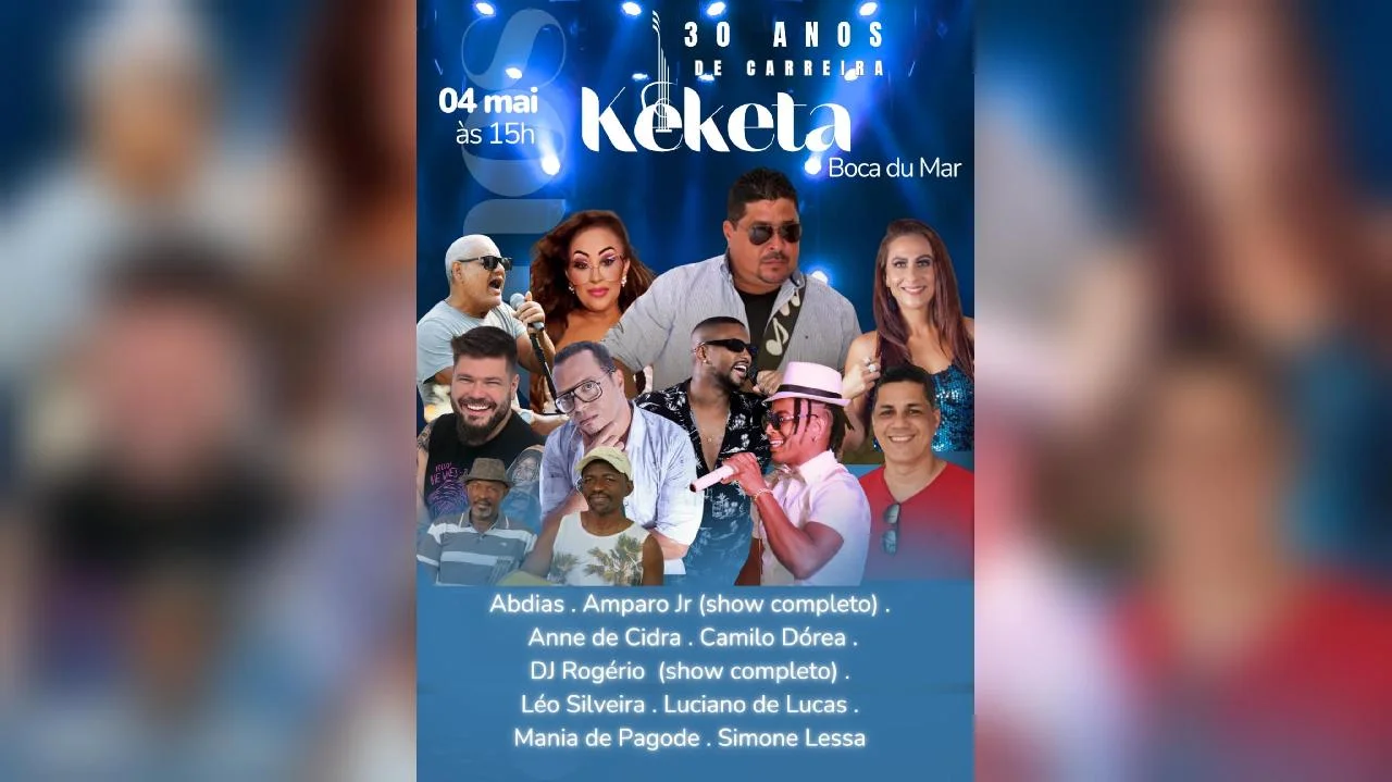 Ilhéus Celebra 30 Anos de Carreira do Artista Keketa Show Estelar