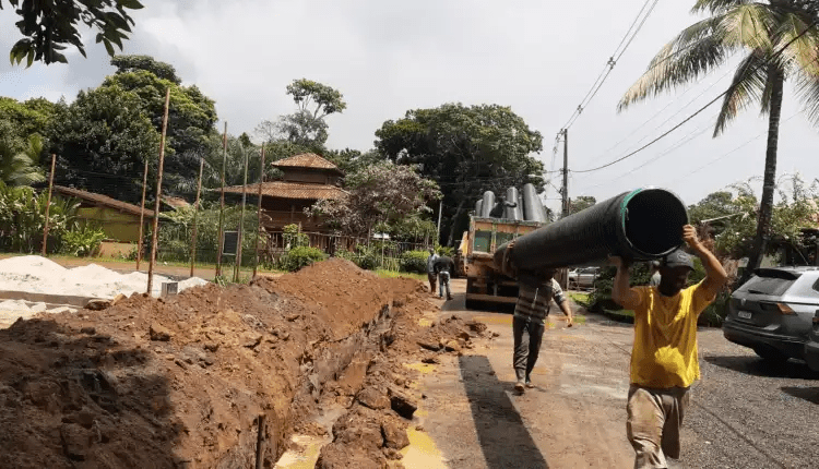 Obras de pavimentação das ruas da Concha são iniciadas