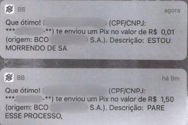 Bloqueado nas redes sociais, idoso passa a enviar PIX de R$ 0,01 com mensagens a ex e é preso por importunação