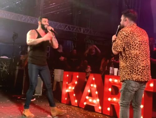 Gusttavo Lima invade show de Kart Love na Bahia e faz dueto ao vivo