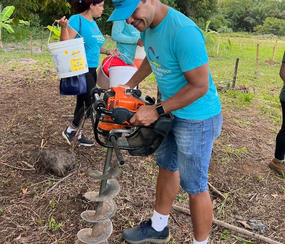 GAP comemorou Dia da Terra em Ilhéus com plantio de árvores na APP do São Miguel