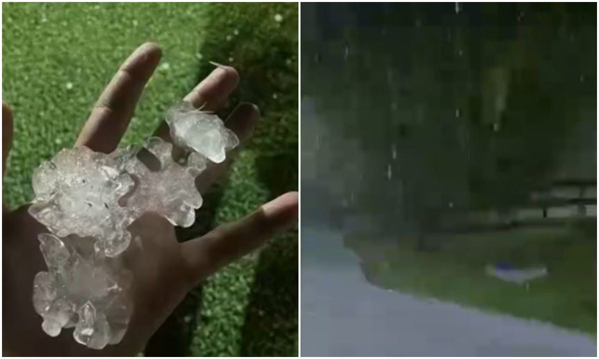 Frente fria que levou neve ao Sul do Brasil provoca chuva de granizo na Bahia