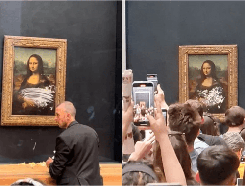 Quadro da Monalisa é alvo de vandalismo no Louvre, em Paris