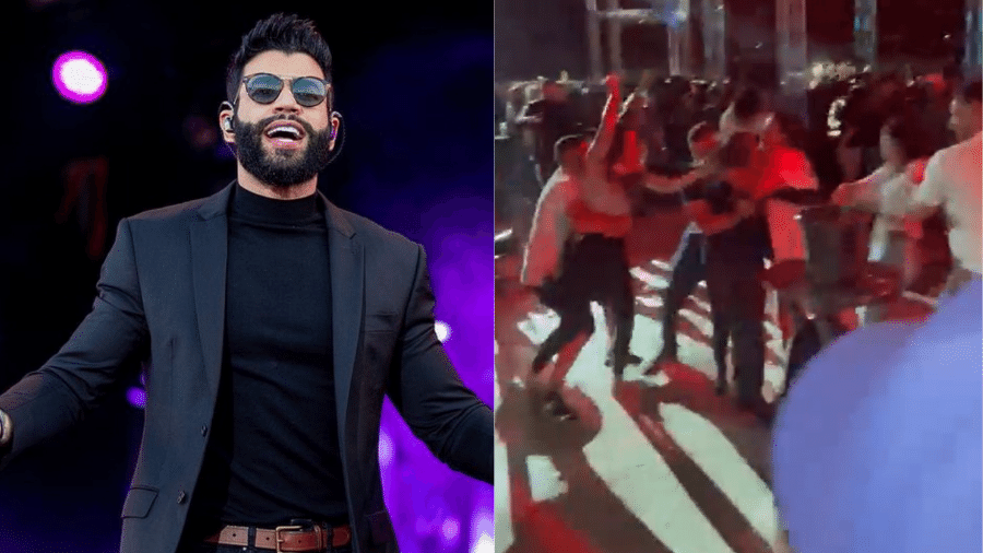 Show de Gusttavo Lima é marcado por pancadaria; veja vídeo