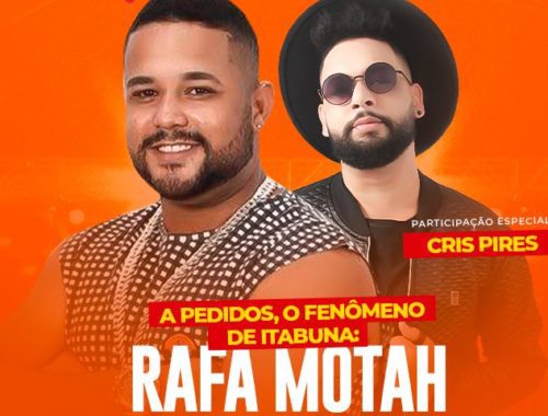 Fenômeno em Itabuna, Rafa Motah se apresenta nesta quinta (9) pela primeira vez no Casarão